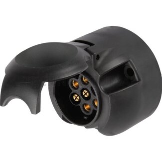 GRANIT Steckdose 7-polig 6 - 12 V, rund, DIN/ISO 1724 N, Flachstecker 6,3