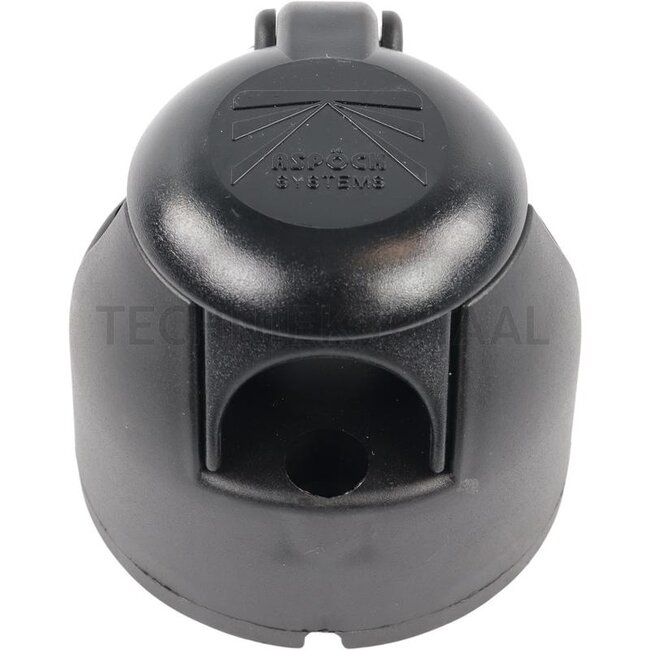 GRANIT Steckdose 7-polig 6 - 12 V, rund, DIN/ISO 1724 N, Flachstecker 6,3