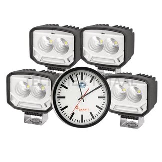 HELLA LED Arbeitsscheinwerfer-Set Fernscheinwerfer 12 W, 1000 lm, 112 x 95 x 87 mm
