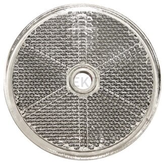 ASPÖCK Reflector rond Ø 60 mm wit, geschroefd