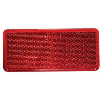 ASPÖCK Reflector rectangular 90 x 40 mm red, bonded