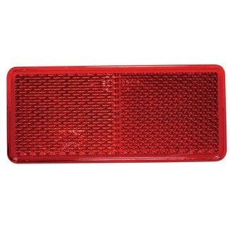 ASPÖCK Rückstrahler rechteckig 90 x 40 mm rot, geklebt