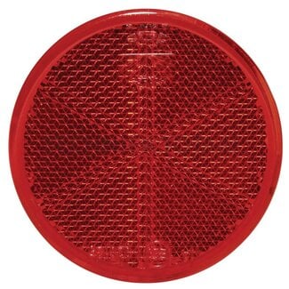 ASPÖCK Reflector rond Ø 60 mm rood gelijmd