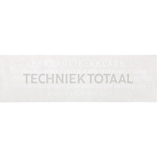 GRANIT Sticker note on hydraulic system Mercedes-Benz