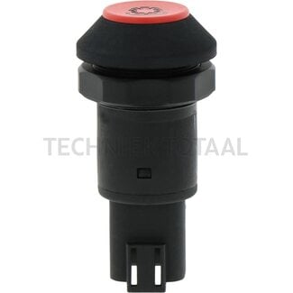 Button PTO shaft Off red, without resistance, M30 x 1, Deutsch DT 04