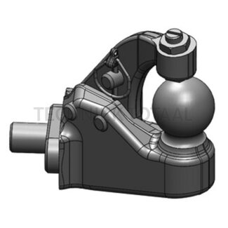 Scharmüller Forced steering 250 mm, K50, left, 2 ton, black, 4,86 kg