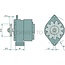 HELLA Alternator 14 V, 200 A, without belt pulley | 8EL 015 643-011, 01183187