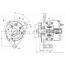HELLA Generator 14 V, 33 A Case IH, Deutz-Fahr, John Deere | 8EL 012 427-651, 01177481, 130100090739, 130100090744, 1532068C1