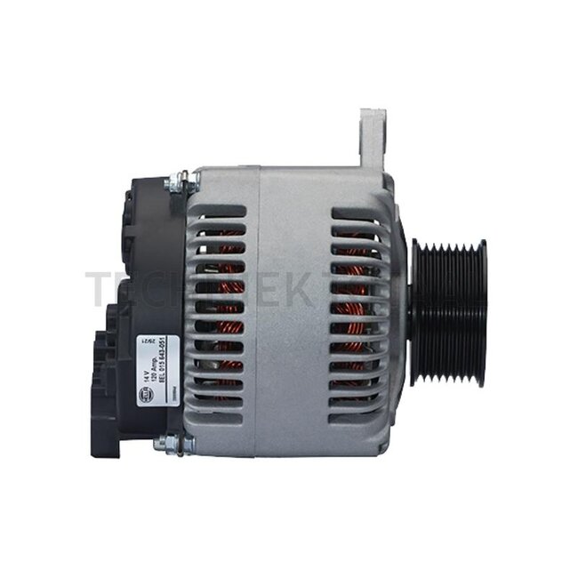HELLA Alternator 14 V, 120 A, pulley Ø 67 mm, 8 grooves | 8EL 015 643-051, 73401608, 82010242, 82014508, 82020011