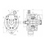 HELLA Alternator 28 V / 60 A, without belt pulley, Volvo CE / BM | 8EL 015 643-421, VOE11063163