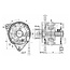 HELLA Lichtmaschine 14 V / 120 A, Riemenscheibe Ø 55 mm, 8 Nuten | 8EL 015 643-491, 47383500, 48195715, 87311822