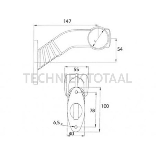 PROPLAST LED Positionsleuchte PRO-SUPERPOINT III 12 / 24 V, 170 x 100 x 55 mm, P&R | 44010304