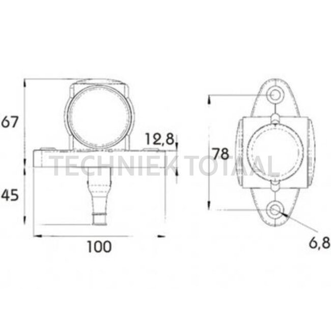 PROPLAST LED position light PRO-SUPERPOINT III 12 / 24 V, 67 x 100 x 55 mm, P&R | 44011304