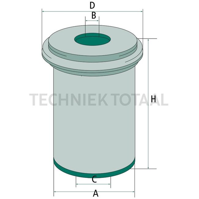 GRANIT Luftfiltereinsatz Ø 210 mm, Höhe 221 mm Mercedes-Benz U 403 - U 421 | A0010949404