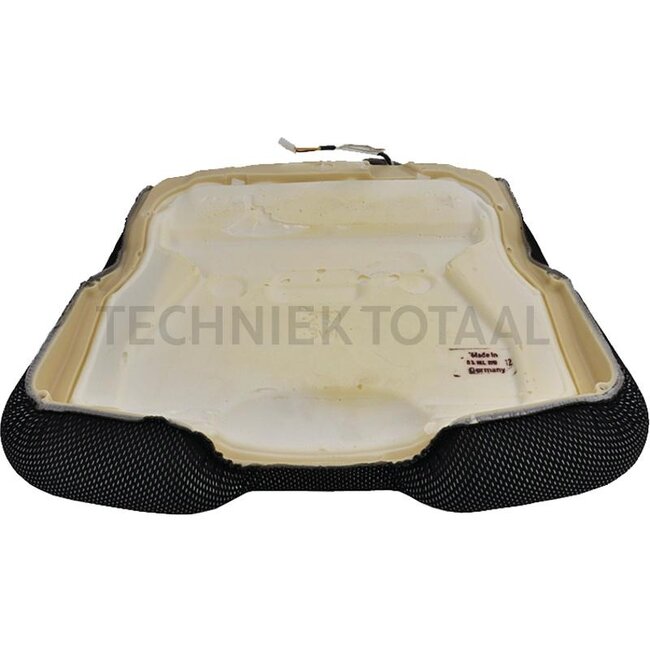 GRAMMER Sitzpolster stof 530 mm Anthrazit Grün Silber mit 12V/24V Heizung | 1320515