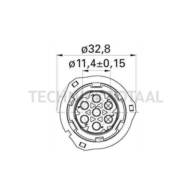 GRANIT Plug housing pin housing up to 48 V, IP 69K, DIN/ISO 72585