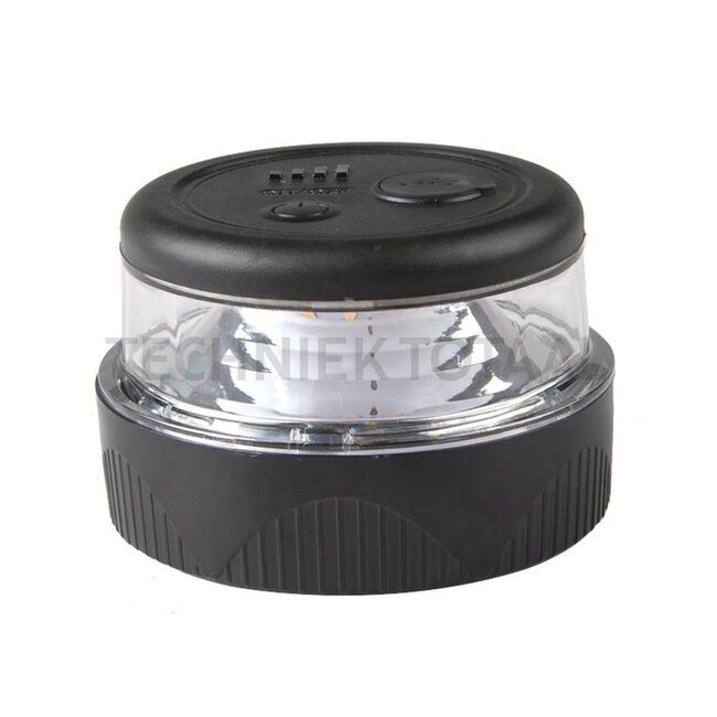 GRANIT LED flits-/zwaailamp Ø 81 mm, 9 V, magnetisch