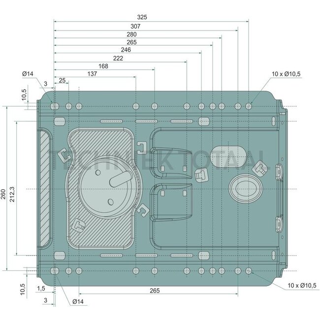 PROBOSS Seat AS2480 air suspended 480 mm, 12 V Massey Ferguson