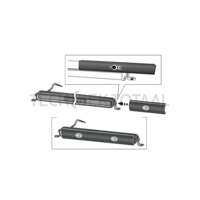 HELLA Kap Black Magic Slim 9,5 inch, 241,3 mm, LED Slim-Lightbar | 8XS 358 176-361