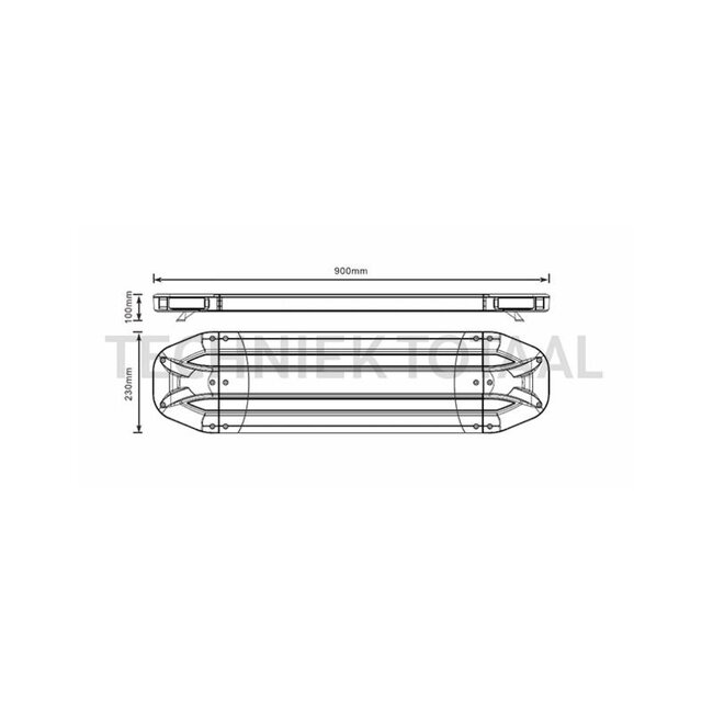 GRANIT LED Convoi Leuchte CONVOI AGRICOLE 900 x 230 x 100 mm, 12 - 24 V