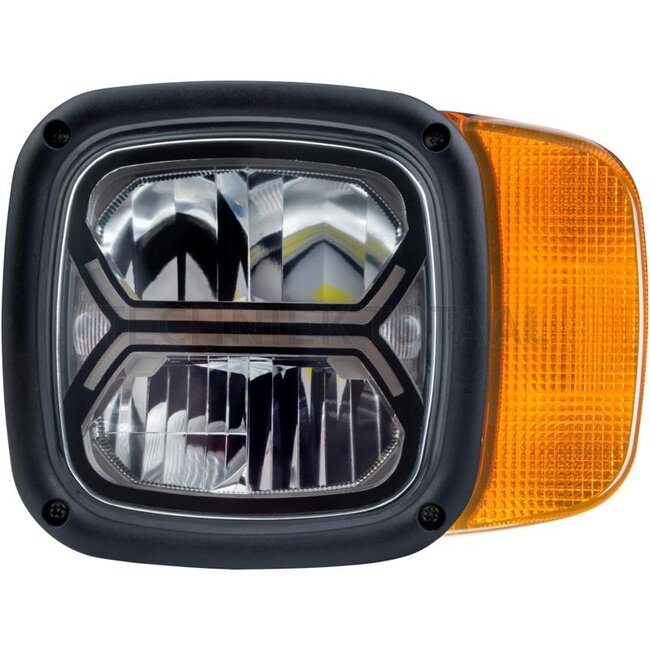 GRANIT Fahrscheinwerfer LED links beheizt 209 x 158 x 119 mm, 12 / 24 V, 6pin DT
