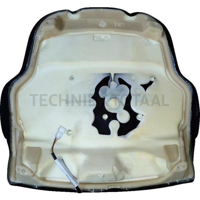 GRAMMER Back cushion 721, 731, 741 stof, black velour, 12V / 24V heating | 1040194