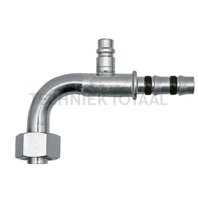 Manuli Kupplung 90° OR Innengewinde 7/8”-14-UNF LPV, Größe 16 DN22 | C47996-16-10