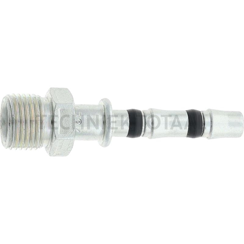 Manuli Airco koppeling recht buitendraad O-ring 1,1/16"-14-UNS, maat 12 DN16 | C37910-12-12