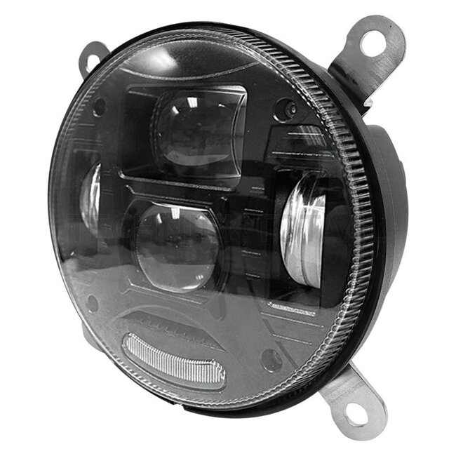 GRANIT Hauptscheinwerfer LED rund 133 x 166 x 84 mm, H4, 12/24 V | 1621205M1, 1662374M91, 1662377M91, 1672768M91, 1672769M91