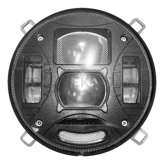 GRANIT Koplamp LED rond 133 x 166 x 84 mm, H4, 12/24 V | 1621205M1, 1662374M91, 1662377M91, 1672768M91, 1672769M91
