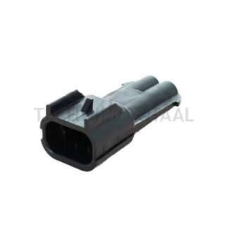 Delphi Stekkerhuis Metri-Pack 280 2-polig, 30 A, mannelijk, zwart