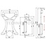 GRANIT Tablet holder polycarbonate, verstelbereik 125 - 300 mm