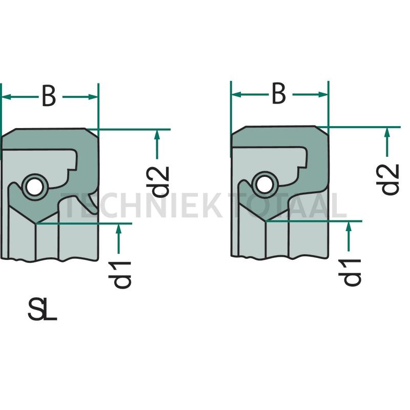 Afdichtring rembehuizing 60 x 80 x 8 mm McCORMICK, IHC | 3402794R1, foto 2 van 2