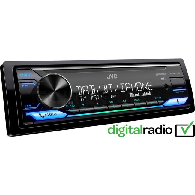 KENWOOD Radio DAB+ mit Bluetooth und Amazon Alexa, 4 x 50 W, 182 mm | KD-X482DBT