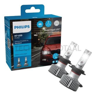 Philips Ultinon Pro6000 H7 LED Standard 12 V, 16 W, 1450 lm - 2 Stück