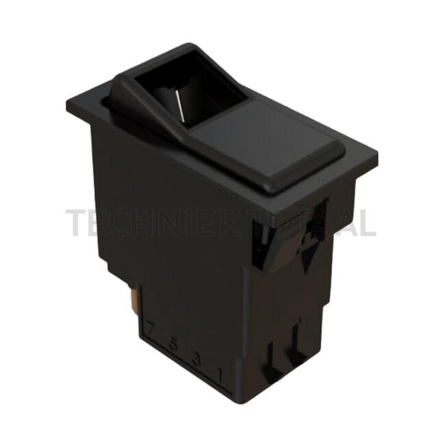 GRANIT Wipschakelaar an/aus 12 V mit gloeilampjes