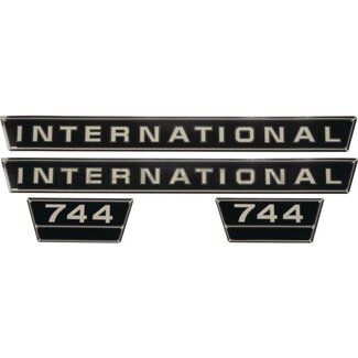 . Aufklebersatz Chrom Case IH 744
