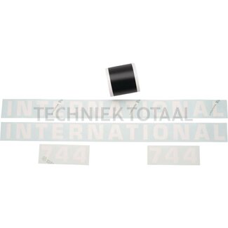 . Sticker set black Case IH 744