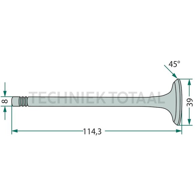 GRANIT Einlassventil Ventilsitzring 45° Massey Ferguson 135, 148