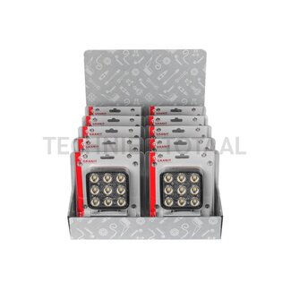 GRANIT Arbeitsscheinwerfer LED 54 W, 4500 lm, 100 x 100 x 44 mm, M10-10 Stück