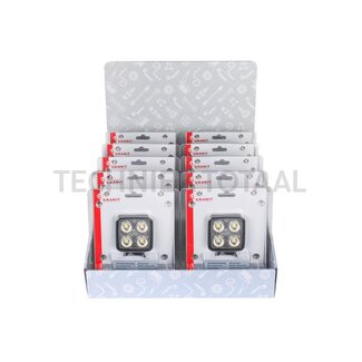 GRANIT LED work lights 24 W, 1731 lm, 70 x 70 x 32,5 mm, M10 - 10 pieces