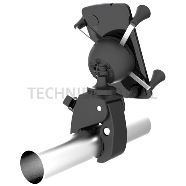 RAM MOUNTS X-Grip clamp bracket smartphone 47,63-82,55 mm, tube-Ø 15,9-29,0 mm | RAM-HOL-UN7-400U
