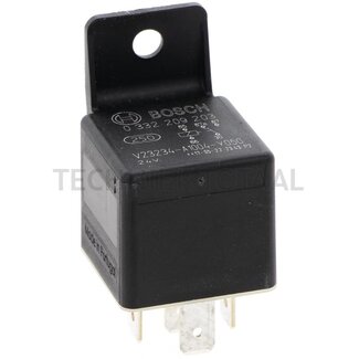 BOSCH Relays 24 V, 20 A, 5 terminals, break contact, with holder