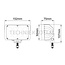 GRANIT Arbeitsscheinwerfer LED Flutlicht 20 W, 152 x 92 x 75 mm John Deere | AL154553