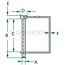 GRANIT Linch pin for tubes A 10 mm, B 60 mm, C 50 mm, D 18 mm, E 8 mm galvanized