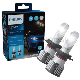 Philips Ultinon Pro6000 H7 LED Boost 12 V, 15 W, sokkel PX26d