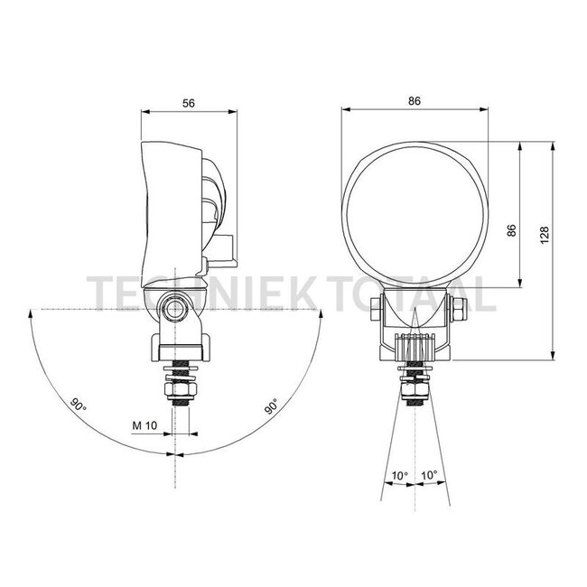 Vignal CARBONLUX RC 850 LED 12 W, 850 lm, 86 x 56 mm, DT 2-polig