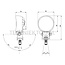 Vignal CARBONLUX RC 850 LED 12 W, 850 lm, 86 x 56 mm, DT 2-polig