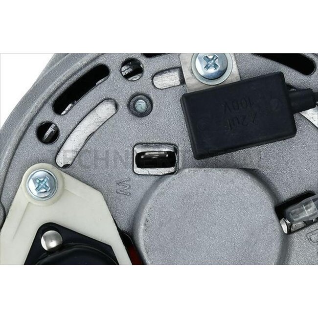 HELLA Lichtmaschine 14 V / 65 A, ohne Riemenscheibe, Case IH, John Deere | 8EL 015 643-311, A187873, SE501387, TY6799