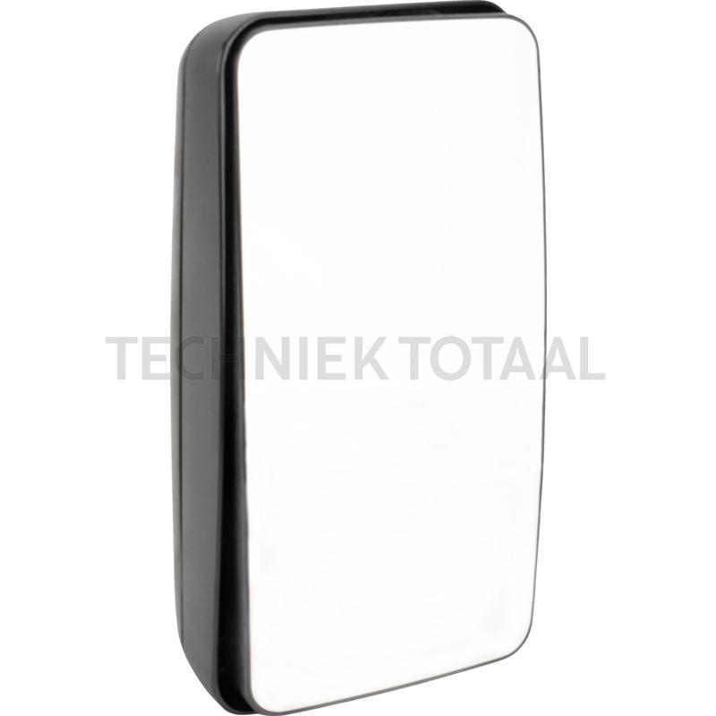 Achteruitkijkspiegel 384 x 205 mm, radius 1800/1200 mm, verwarmd 24 V